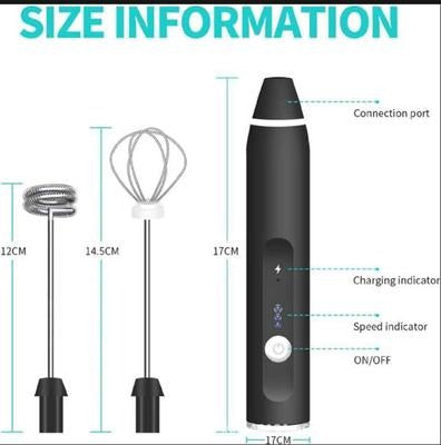 Rechargeable Electric Coffee Beater
