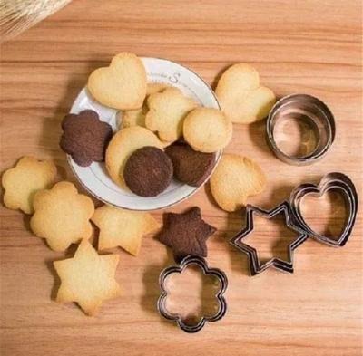 12 Pcs Set Stainless Steel Cookie Biscuit Fondant Cake Paste Cutter