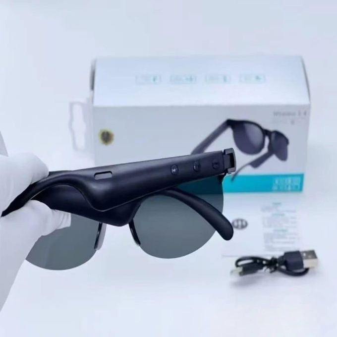 All-in-One Bluetooth Smart Eyewear – UV Blocking Audio Glasses with Touch Controls, Built-in Mic & Speaker for Wireless