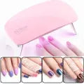 UV LED Lamp for Nails ,6W Nail Lamp Light with Timer Nail,Mini Portable Nail Dryer USB Gel Nail Polish Lamp for Nail Art Design at Home